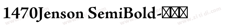 1470Jenson SemiBold字体转换